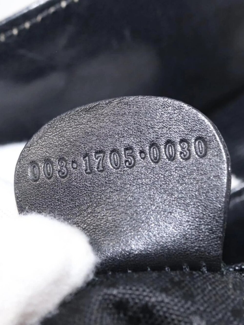 GUCCI Bamboo Backpack Leather Black Gold - Picture 11 of 16